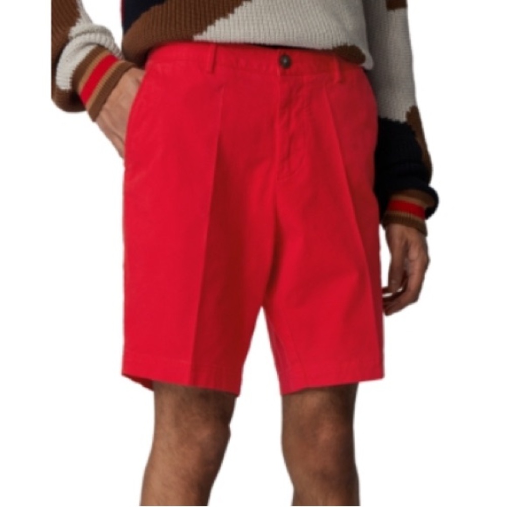 Hugo Boss Men’s Slice Stretch Shorts in Red, Size 38R NEW w/Tag